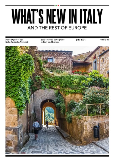 Front cover of July 2024 edition of What's New In Italy
