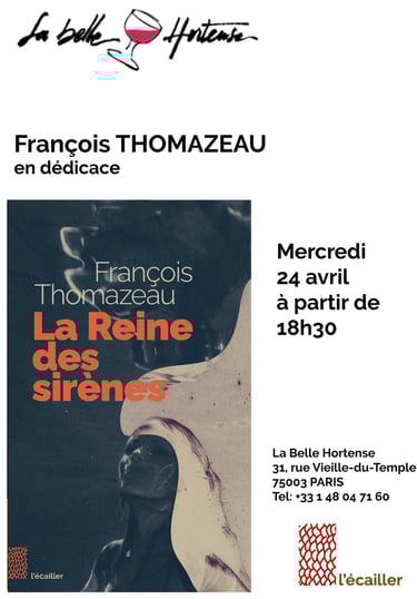 affiche de la séance de dédicace de françois thomazeau