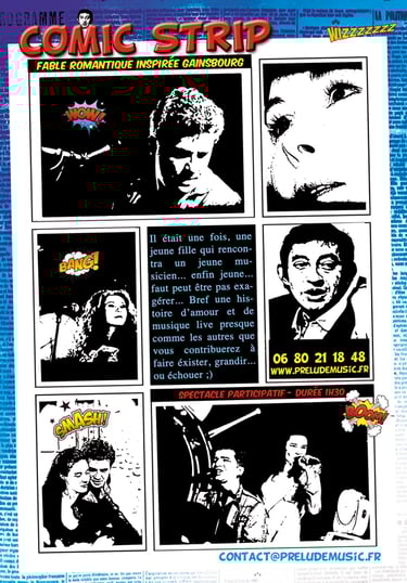 Comic strip spectacle