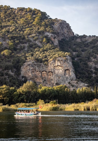 Dalyan tombs of Kaunos