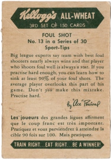 All-Wheat Sports Tips Rare Vintage Cards 1946 1947