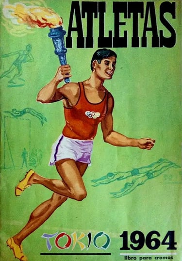 Atletas Tokio 1964 libro para cromos