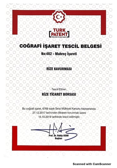 çoğraqfi işaret tescil belgesi