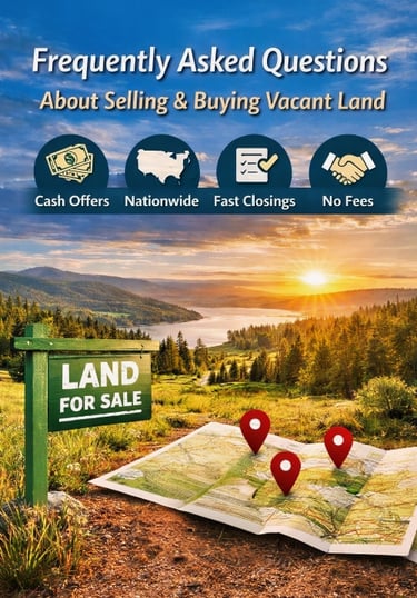 FAQ Buying land and Selling land