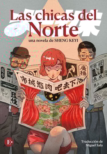 Portada española del libro "Las chicas del Norte", de Editorial Más al Este