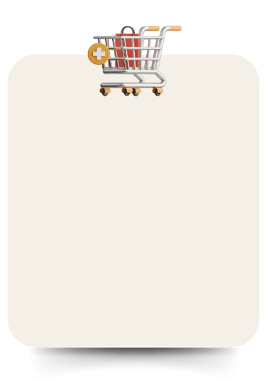 a shopping carton with a shopping carton