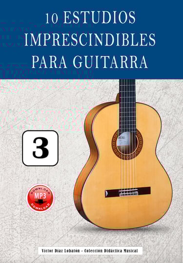 Libro para aprender a tocar la guitarra. 10 estudios imprescindibles de guitarra