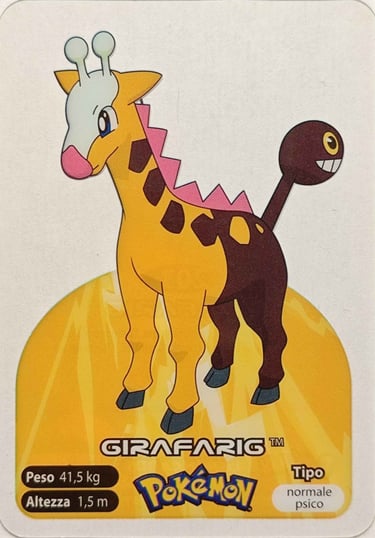 203 Girafarig Lamincards spécial édition