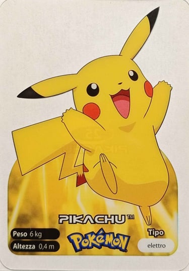 25 Pikachu lamincards spécial édition