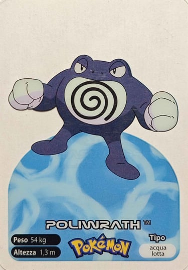 62 Poliwrath lamincards spécial édition