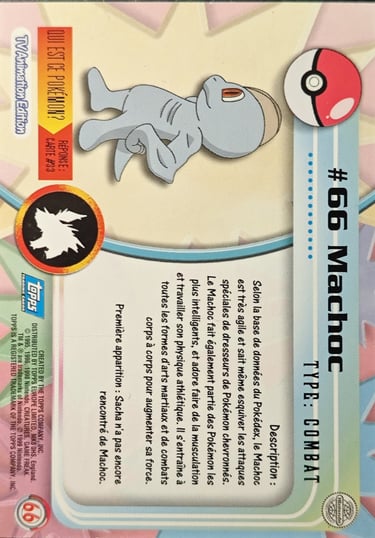 Machoc topps série 1