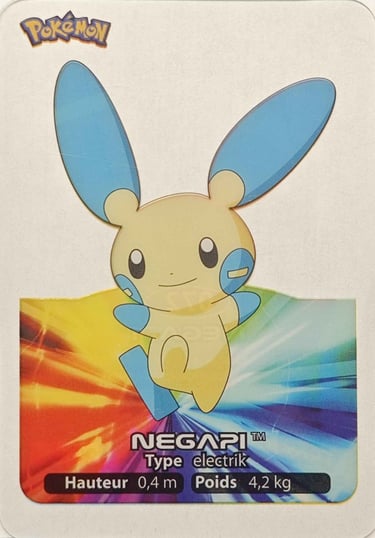 72 Negapi Lamincards Pokémon série 3