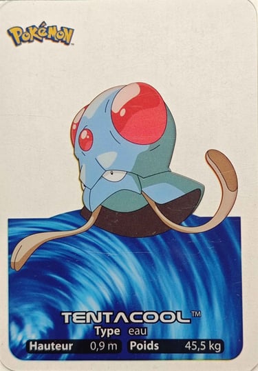 72 Tentacool Lamincards Pokémon série 1