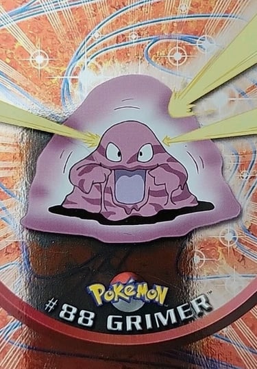 88 Grimer Topps Pokémon series 2 US silver foil