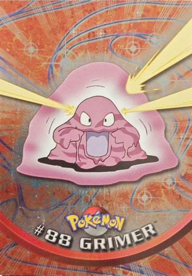 88 Grimer Topps Pokémon series 2 US smooth foil