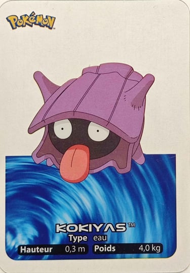 90 Kokiyas Lamincards Pokémon série 1