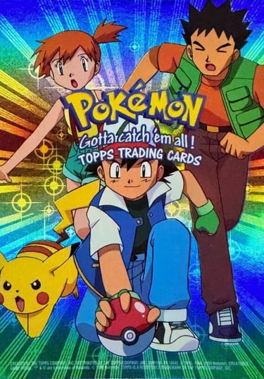 Checklist Topps Pokémon The First Movie rainbow foil