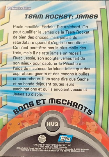HV3 James topps série 2
