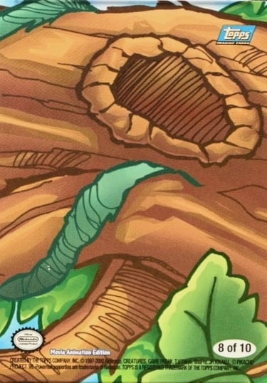 Stickers 8 of 10 Topps Pokémon The Movie 2000 back