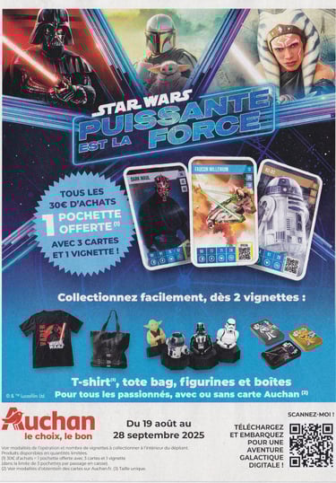Présentation de la collection de cartes Star-Wars, Puissante est la force et figurines Yoda, D2R2,