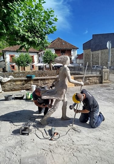 Escultura de cemento armado