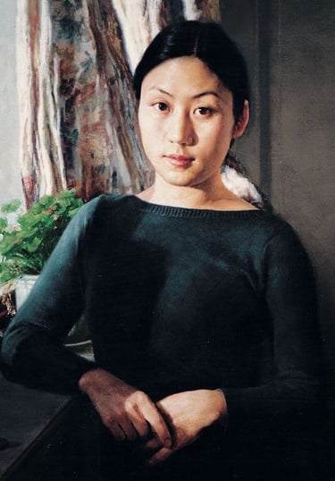 Danjie Wei's portrait by her father Chuyu Wei