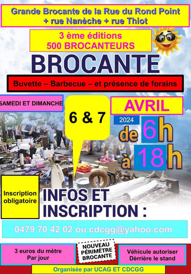 Brocante de gilly du 7 avril 2024