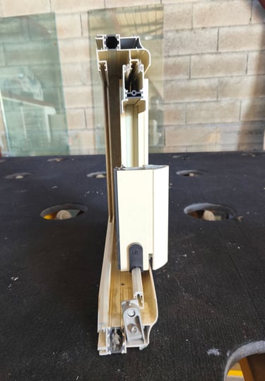 coupe vue de face menuiserie - BL miroiterie 