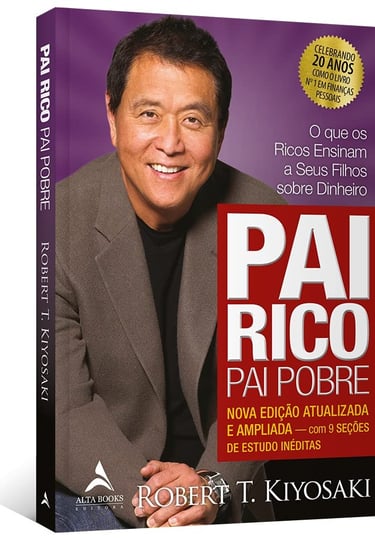 Capa do livro Pai Rico Pai Pobre, de Robert T. Kiyosaki.