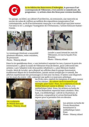 6ème édition des rencontres d'Aubergine - exposition art contemporain - Villeneuve-lez-Avignon