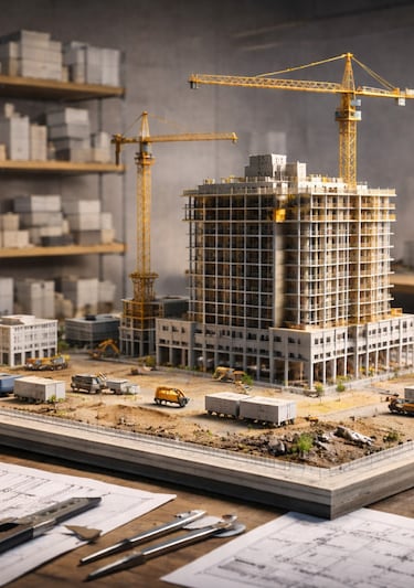 modelado de construcción, maquetas de planificación, maquetas de ingeniería