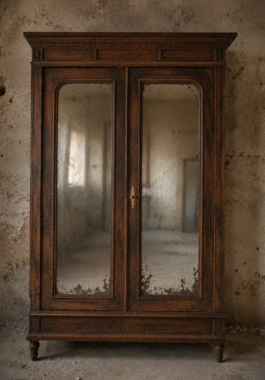 Armoire ancienne avant restauration