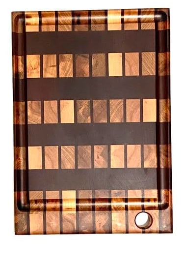 Cutting Board for Indoor and Outdoor Kitchen, Cheese Board, End Grain Cuttin Board, Charcuterie - De