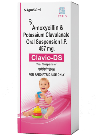 CLAVIO-DS DRY SYRUP, PAEDIATRIC ANTIBIOTIC BY STRIO HEALTHCARE