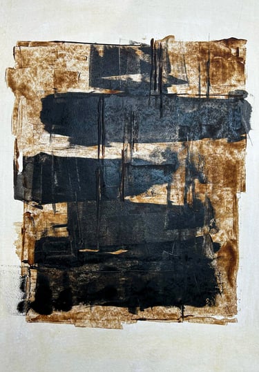 Natural pigment and ink on paper. Laurence Moracchini Ditchling. Sussex artist Brighton
