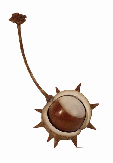 Bronze Sculpture Horse Chestnut Conker By Mark Richard Hall Sculptor