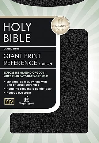 KJV Bible: Personal Size Giant Print Reference Edition Leather Bound