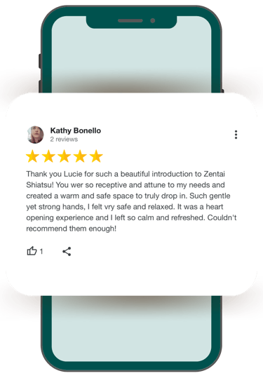 Positive 5 stars KOANNOU Google Review recommended for Zenthai Shiatsu massage therapy in Byron Bay
