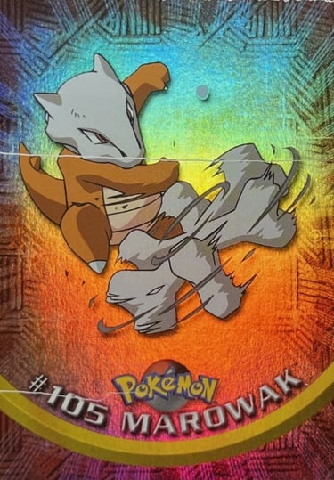 105 Marowak Topps Pokémon series 2 US rainbow foil