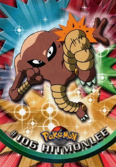 106 Hitmonlee Topps Pokémon series 2 US