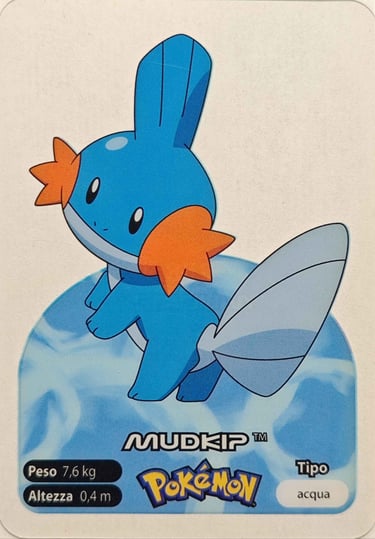 258 Mudkip Lamincards spécial édition