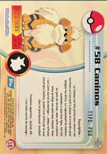 Caninos topps série 1