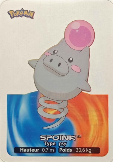 86 Spoink Lamincards Pokémon série 3