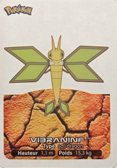 90 Vibraninf Lamincards Pokémon série 3