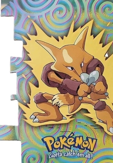 Die Cut EV9 of 12 Alakazam Topps Pokémon series 2 US front