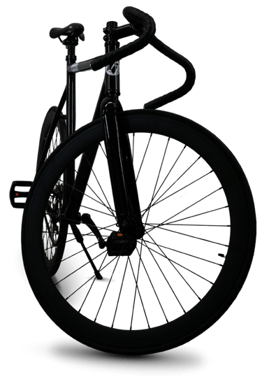 a black bicycle