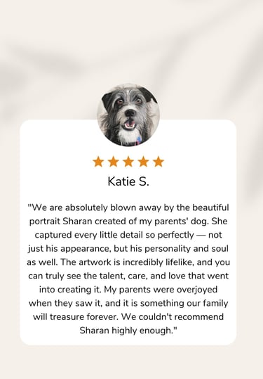 Pet Portrait Testimonial