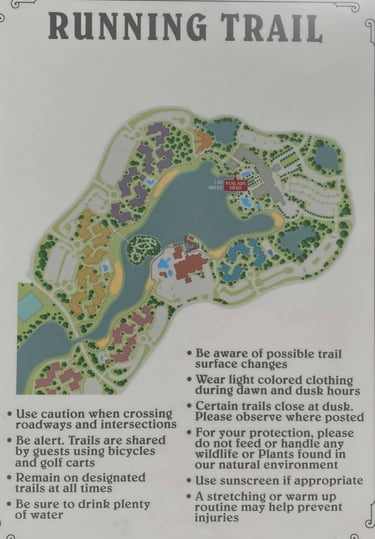Disney's Riviera Resort Running Trail