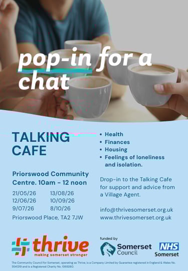 talking cafe village agents Priorswood Taunton