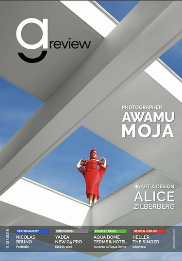 Cover of issue of Glamour Affair that contains article about artist Tal Avitzur.